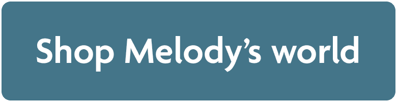 Blue button that says Shop Melody's world