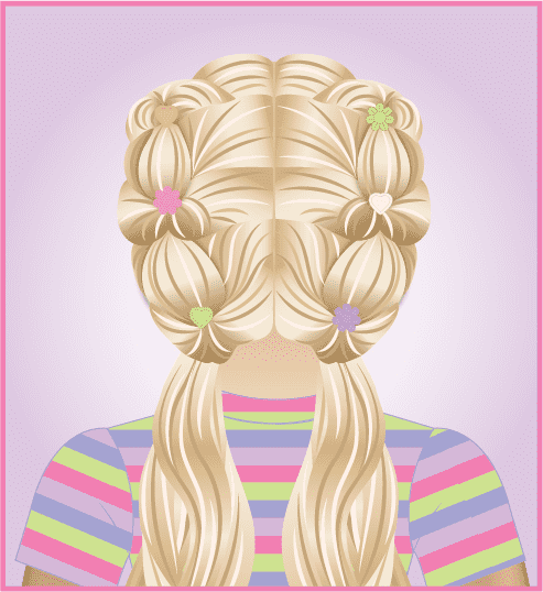 Hair flip final look